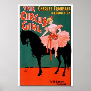 Affiche La Fille du Cirque - à cheval