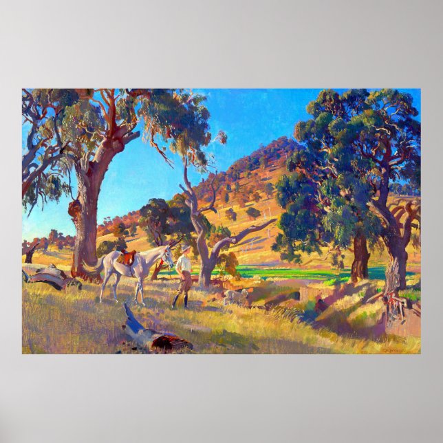 Affiche La Fille du Squatter George W Lambert 1923 (Devant)