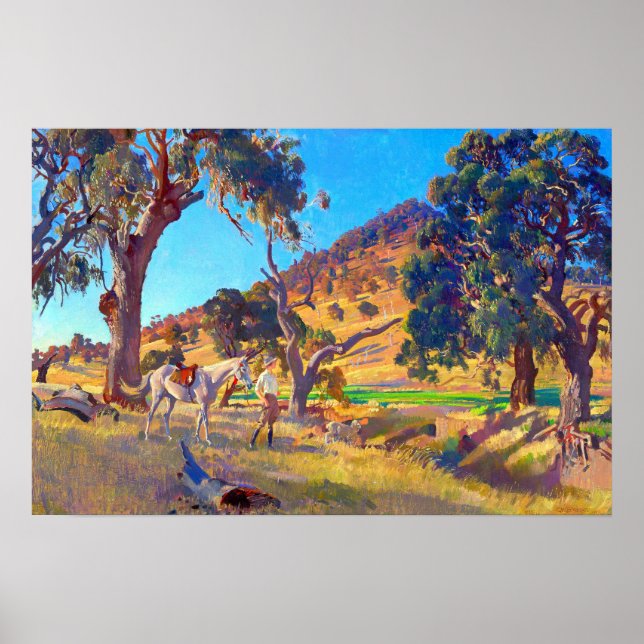 Affiche La fille du squatteur George W Lambert 1923 (Devant)