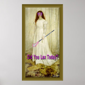 Affiche La fille en blanc