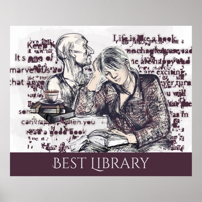 Affiche La fille lisant un livre (Devant)