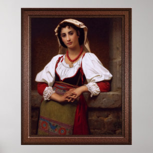 Affiche La fille napolitaine par Hugues Merle