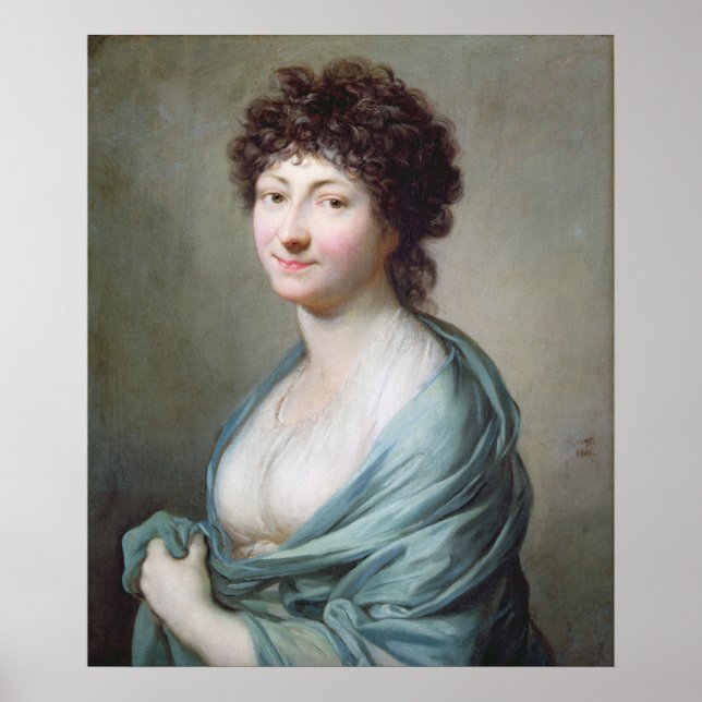 Affiche La fille : Portrait de Caroline Susanne Graff (Devant)