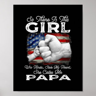 Affiche La Fille Qui A Volé Mon Coeur Elle M'Appelle Papa