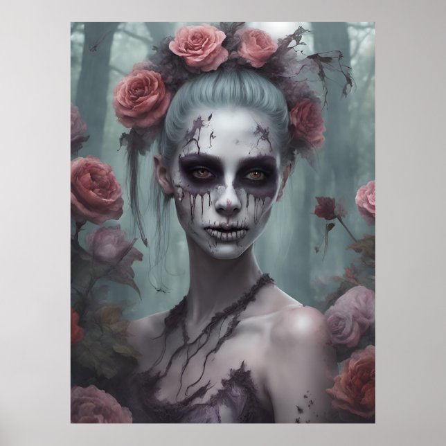 Affiche La fille zombie en Rose (Devant)