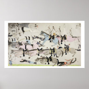 Affiche La fin de la bataille (encre sur le papier)