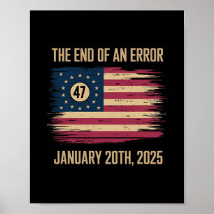 Affiche La fin d'une erreur 20 janvier 2025 inauguration