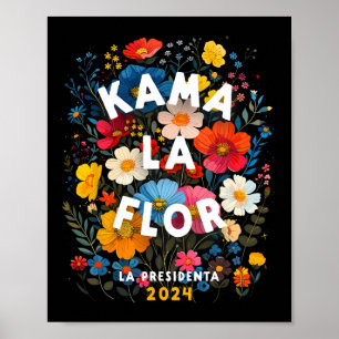 Affiche La Flor 2024 Kamala Walz 2024 Président Kamala-har