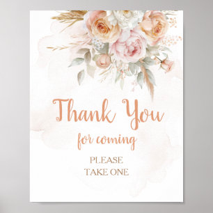 Affiche La florale rustique n'est-elle pas un Merci génial