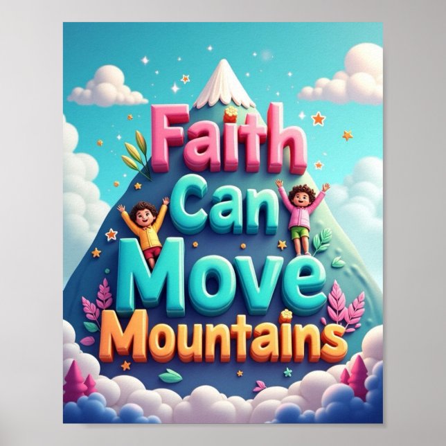 Affiche La foi peut déplacer des montagnes (Devant)