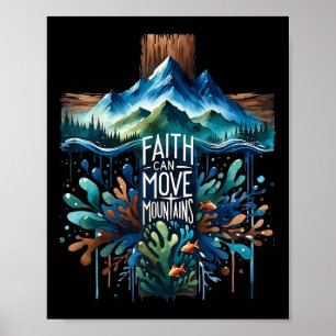 Affiche La Foi Peut Déplacer Des Montagnes Croix Dieu Reli