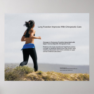 Affiche La Fonction pulmonaire S'Améliore Avec Les Soins C