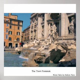 Affiche La fontaine de Trevi