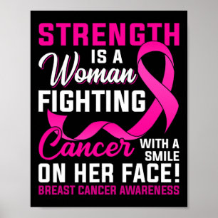 Affiche La Force Est Une Femme Qui Lutte Contre Le Cancer