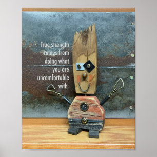 Affiche La force réelle est inconfortable