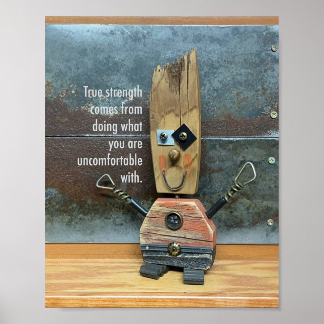 Affiche La force réelle est inconfortable (Devant)