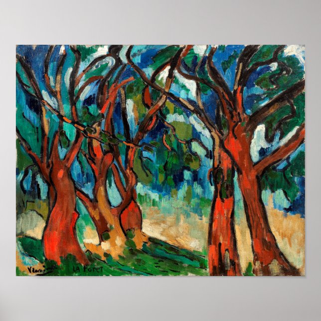 Affiche La forêt | Maurice de Vlaminck | (Devant)