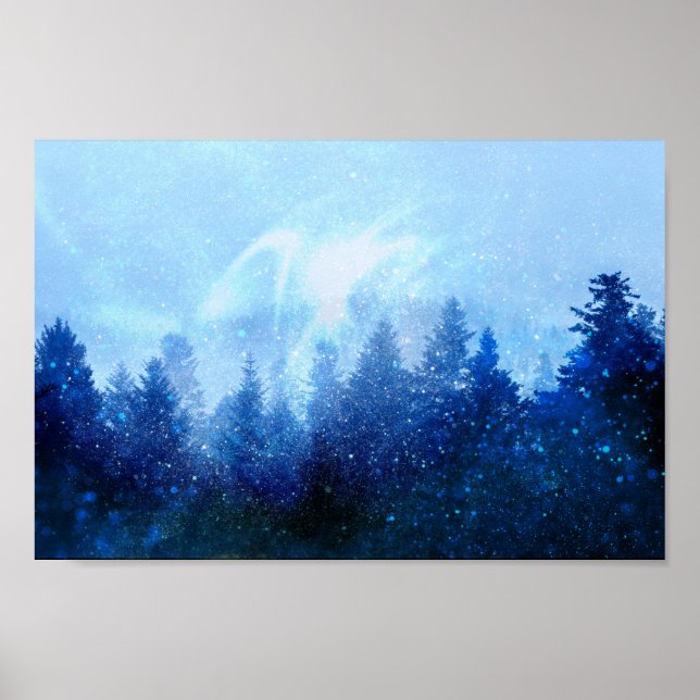 Affiche La forêt se réveille de la brume (Devant)