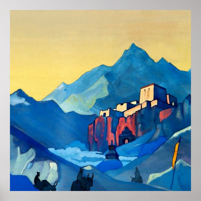 Affiche « La forteresse de l'esprit » de Nicholas Roerich (Devant)