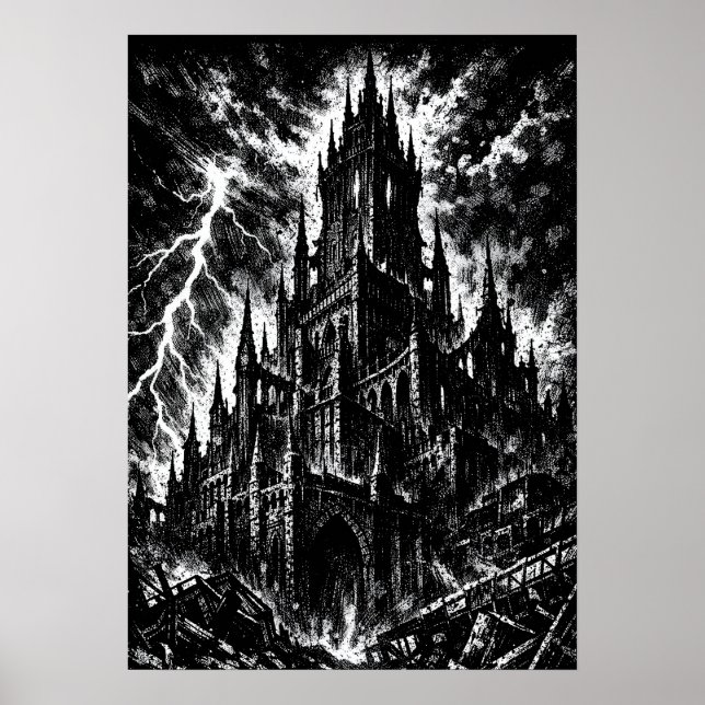 Affiche La Forteresse noire par BurnsInHell (Devant)