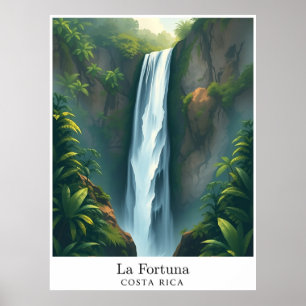 Affiche La Fortuna Waterfall, Costa Rica – Cascades Tropic