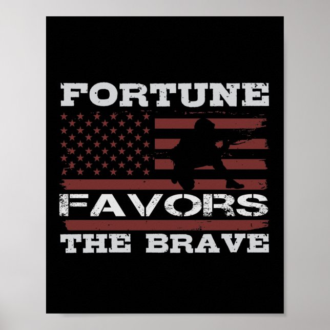 Affiche La Fortune Est Pour Le Courageux (Devant)