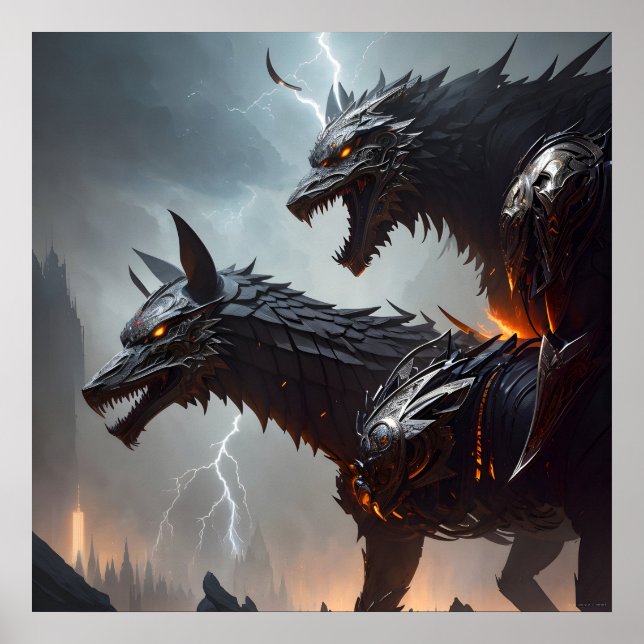 Affiche La foudre Cyborg Wolves (Devant)
