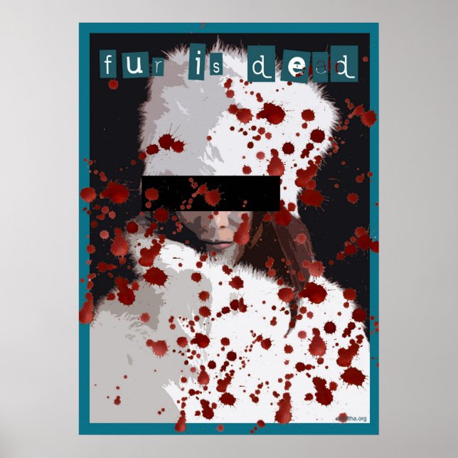 Affiche la fourrure est morte (Devant)