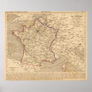 Affiche La France 1814 a 1840