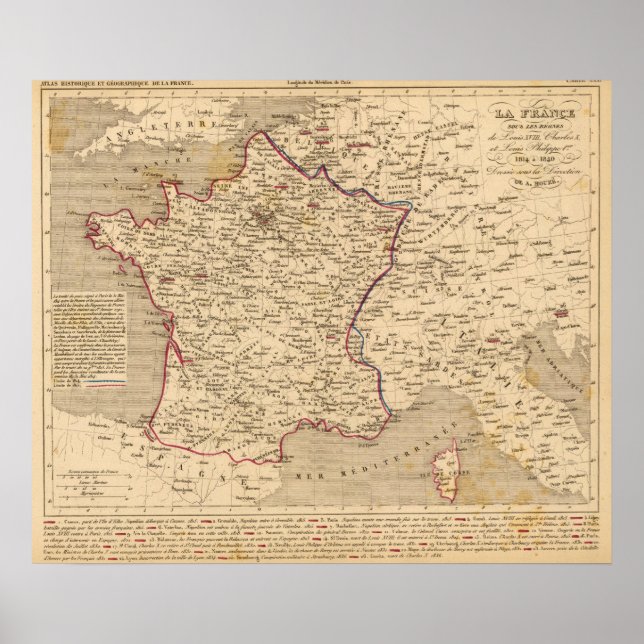 Affiche La France 1814 a 1840 (Devant)