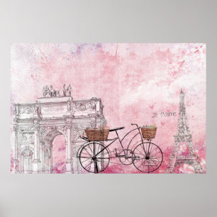 Affiche La France vintage Paris