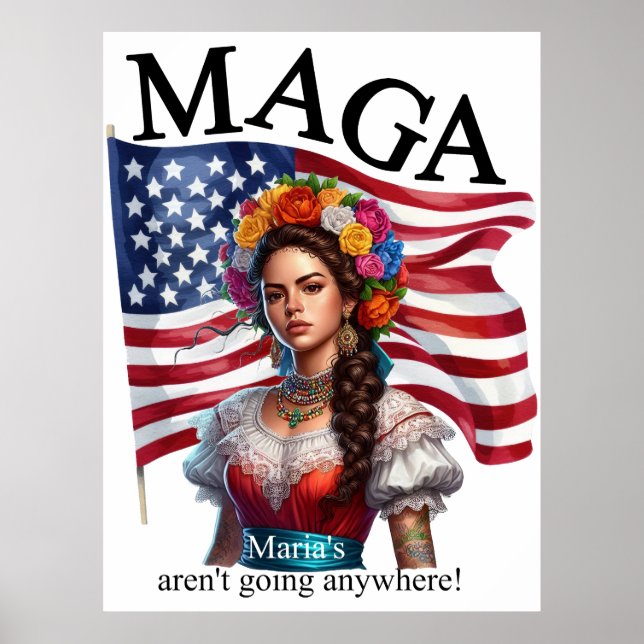 Affiche La Fusion d'Héritage Amérindien Mexicain_Maria (Devant)
