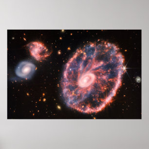 Affiche La Galaxie des roues motrices   MIRI et NIRCam   J