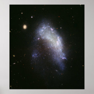 Affiche La galaxie NGC 1427A plonge vers la galaxie de