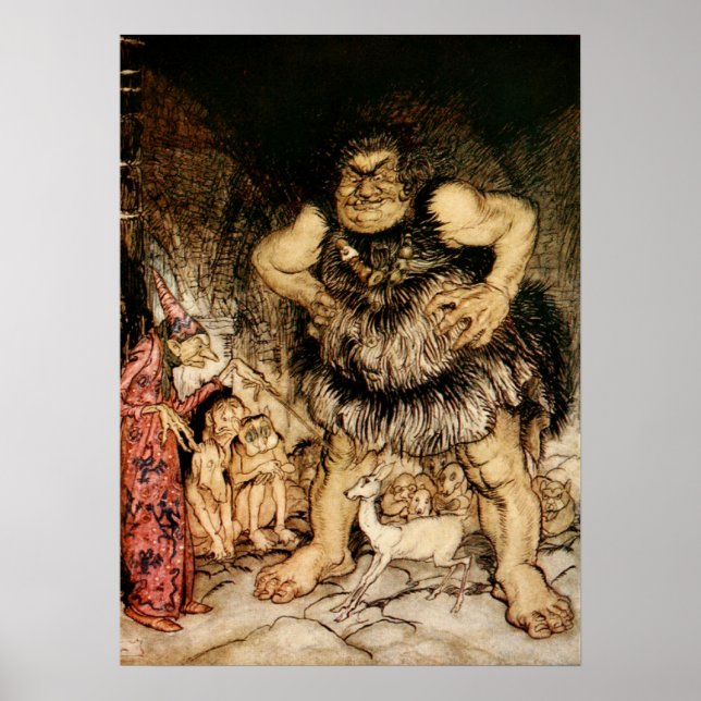 Affiche La Galligantua géante et l'Ancien Magicien méchant (Devant)