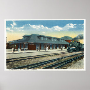 Affiche La gare de central du Maine