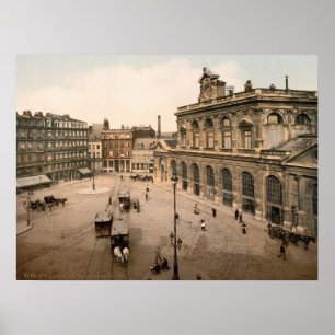 Affiche La gare de Lille, France, c1900
