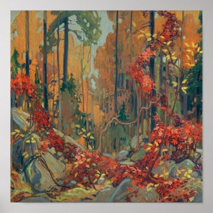 Affiche La Garland de Tom Thomson Automne