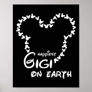 Affiche La Gigi la plus heureuse sur Terre Grand-mère drôl