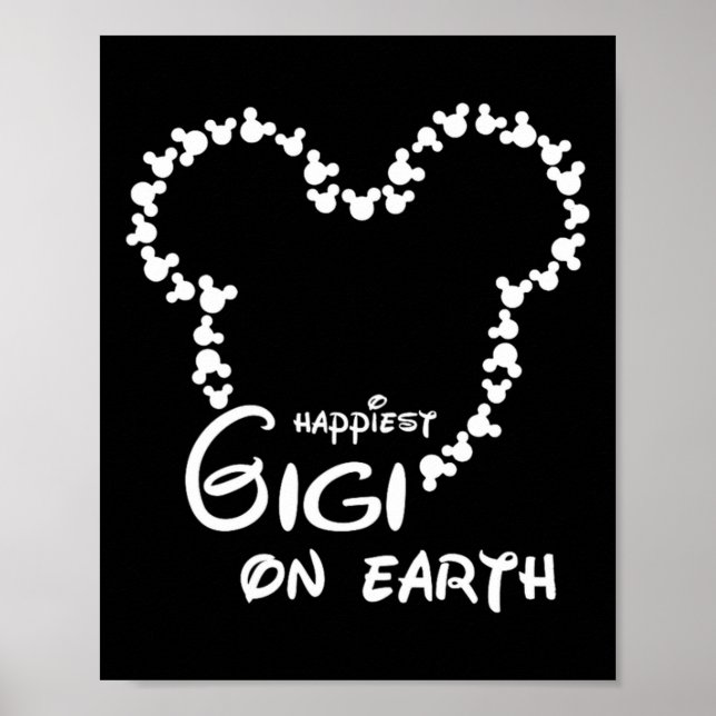 Affiche La Gigi la plus heureuse sur Terre Grand-mère drôl (Devant)