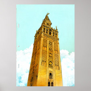 Affiche La Giralda de Sevilla - Don Quichotte Arrière - pl