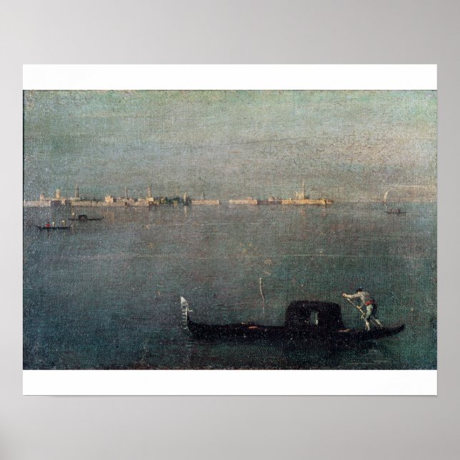 Affiche La Gondola sur la lagune (Devant)