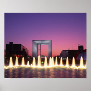 Affiche La Grande Arche, La Défense, Paris, France