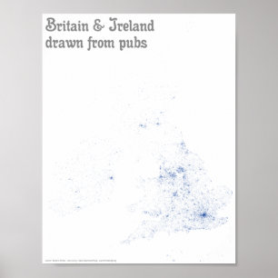 Affiche La Grande-Bretagne et l'Irlande tirées des pubs -
