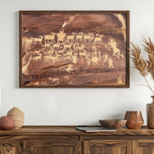 La Grande Chasse Panneau Pictograph 9 Mile Canyon