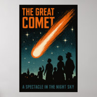 La Grande Comète - Ciel de nuit Vintage