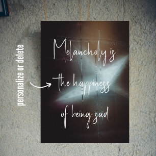 Affiche La grande étoile de Noël de Moody Winter Night