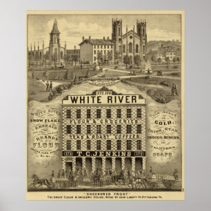Affiche La grande maison de farine et d'épicerie
