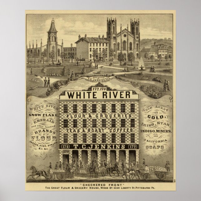 Affiche La grande maison de farine et d'épicerie (Devant)