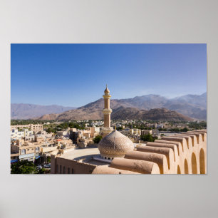 Affiche La Grande mosquée et le minaret de Nizwa - Oman
